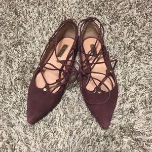 Halogen pointed toe flats